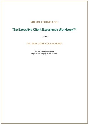 The Executive Client Experience Workbook™